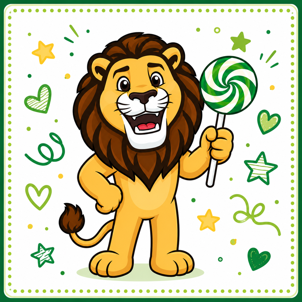 Liberty the Lion Lollipop Delivery